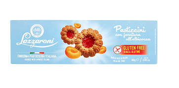 Lazzaroni Pasticcini al Albicocca Glutenfrei 80gr.