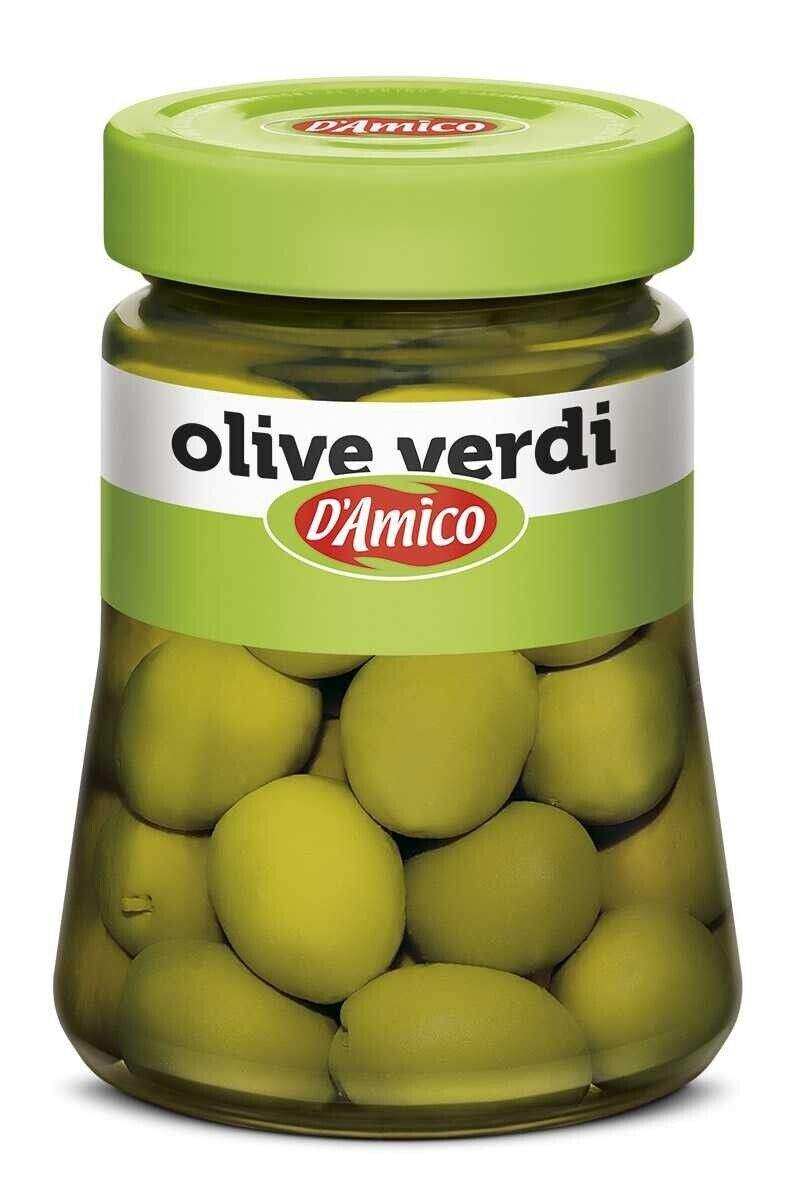 D'Amico Olive Verdi (Grüne Oliven in Salzlake) - 300gr. - PrezzoBlu