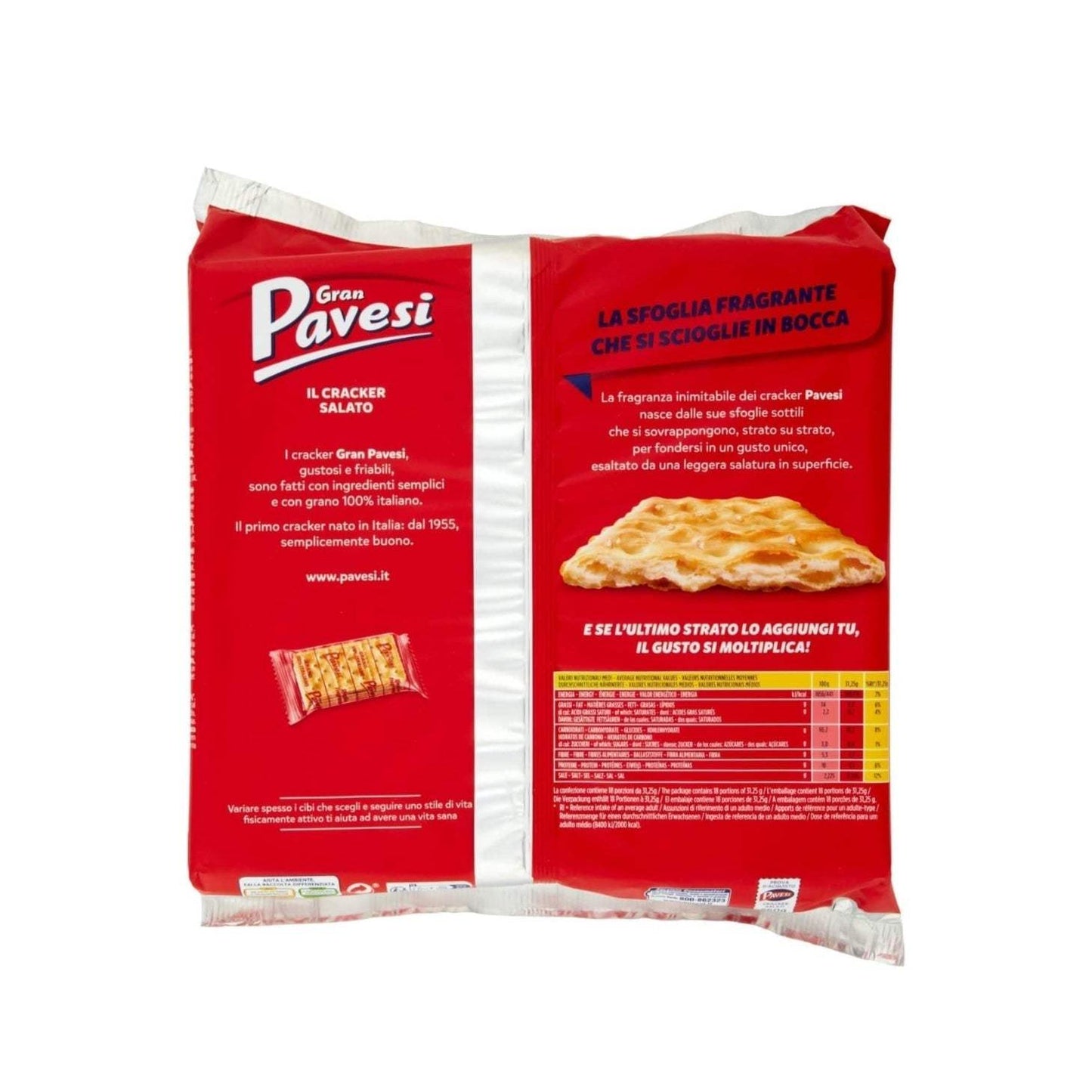 Gran Pavesi Cracker Salati - (Gesalzene Crackers) 560gr. - PrezzoBlu