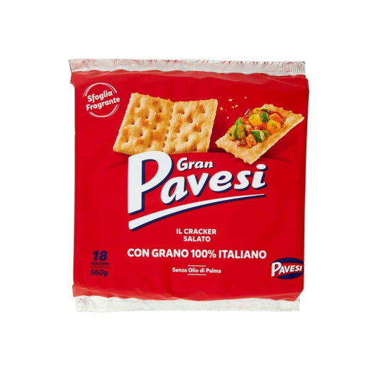 Gran Pavesi Cracker Salati - (Gesalzene Crackers) 560gr. - PrezzoBlu