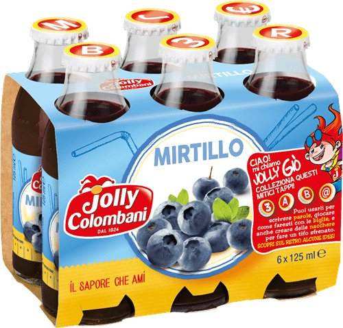 Jolly Colombani Succhi Di Frutta Mirtillo 6 x 125 ml - PrezzoBlu