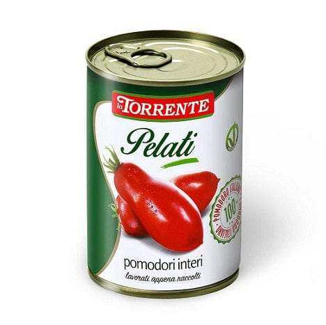 La Torrente Pomodori Pelati Interi - 400gr. - PrezzoBlu