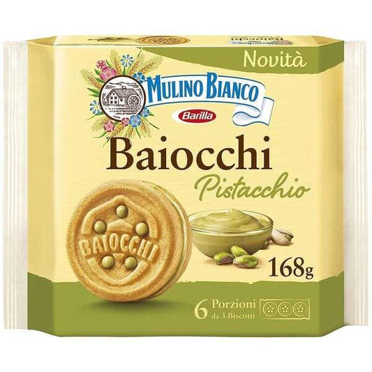 Mulino Bianco Baiocchi al Pistacchio -168gr. - PrezzoBlu