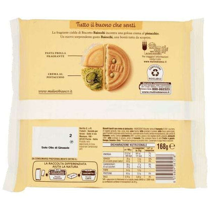 Mulino Bianco Baiocchi al Pistacchio -168gr. - PrezzoBlu