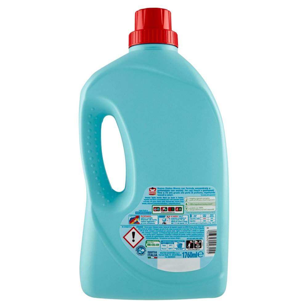 Omino Bianco Detersivo Liquido Muschio Bianco (Waschmittel) - 1760ml - PrezzoBlu