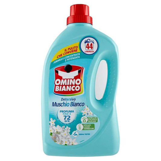 Omino Bianco Detersivo Liquido Muschio Bianco (Waschmittel) - 1760ml - PrezzoBlu