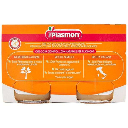 Plasmon Babynahrung Birne 2x 104gr. - PrezzoBlu