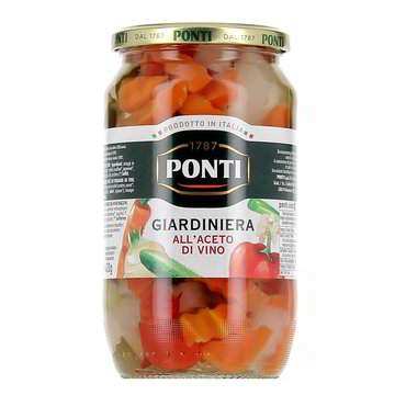 Ponti Giardiniera all Aceto di Vino Bianco (Reissalat) - 700gr. - PrezzoBlu