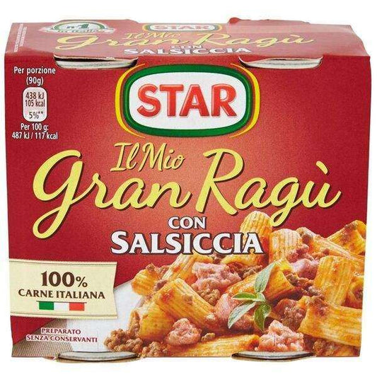 Star Gran Ragú Fleischsauce & Salsiccia - 2x180 gr.