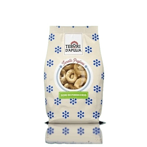 Tesori D'apulia Taralli Semi di Finocchio (Fenchelsamen) - 300gr.